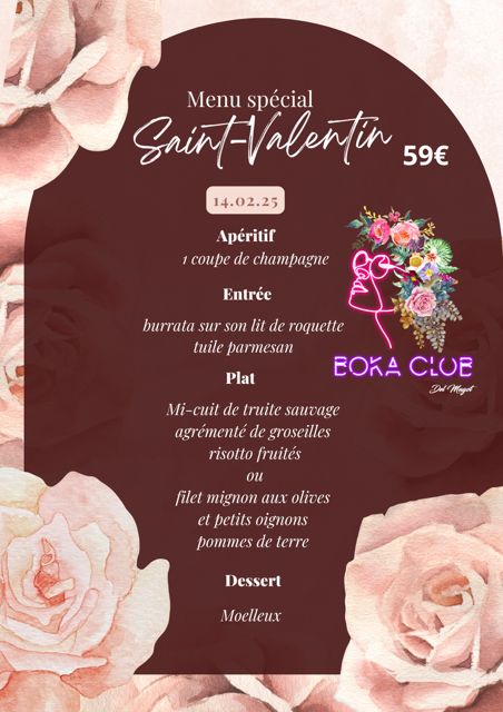 MENU DE LA SAINT VALENTIN